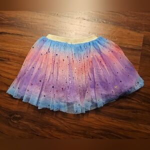 SIMPLICITY Multicolor Tulle Skirt With Stars.Size 4T-5T.EXCELLENT CONDITION!